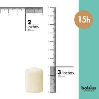 2" X 3" Classic Pillar Candles - 20 Pack - Kisco Candles