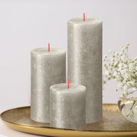 2.75" X 3.25" Shimmer Pillar Candles - 4 Pack - Kisco Candles