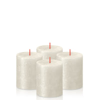 2.75" X 3.25" Shimmer Pillar Candles - 4 Pack - Kisco Candles