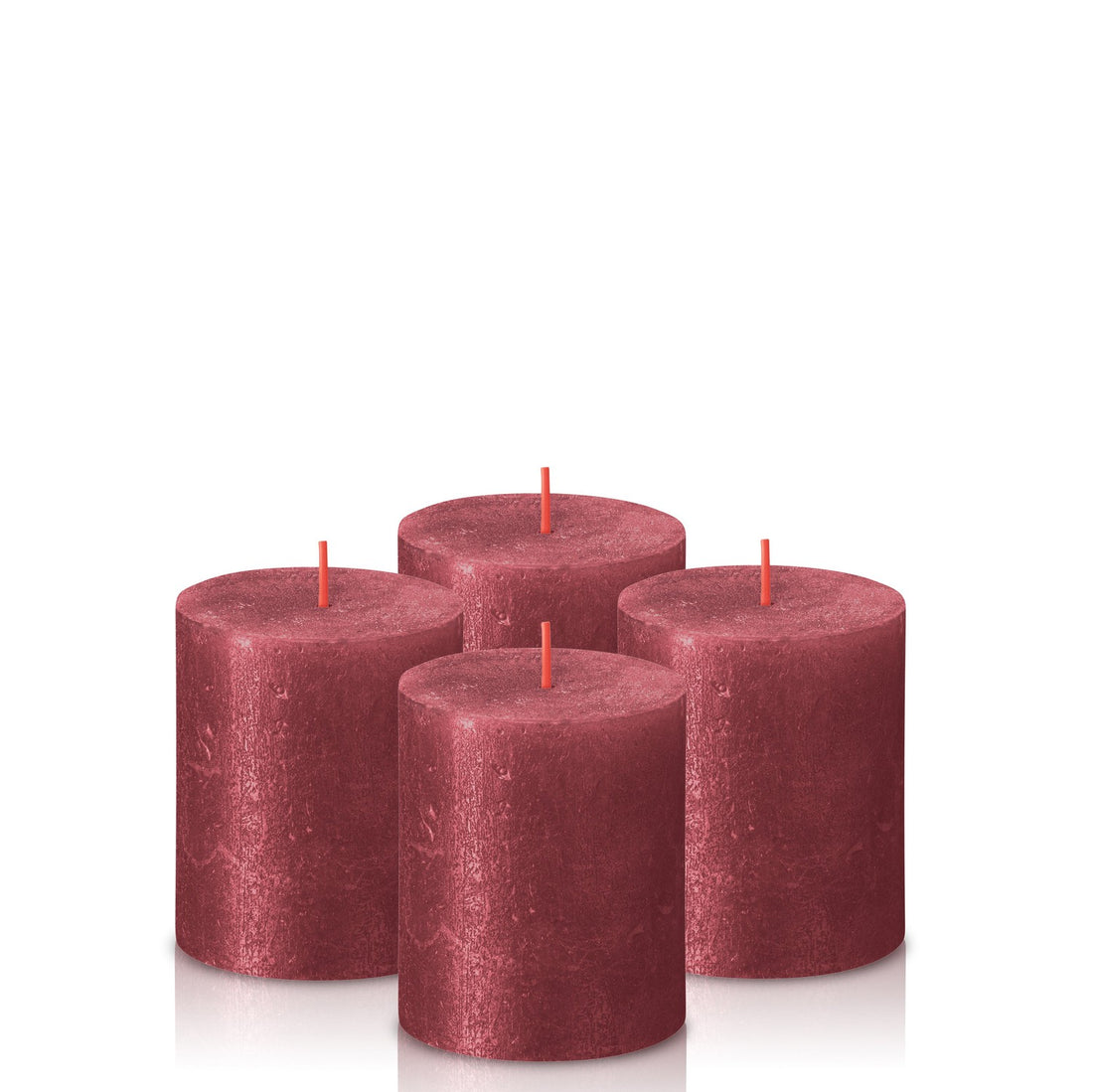 2.75" X 3.25" Shimmer Pillar Candles - 4 Pack - Kisco Candles