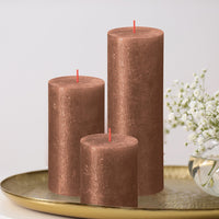 2.75" X 3.25" Shimmer Pillar Candles - 4 Pack - Kisco Candles