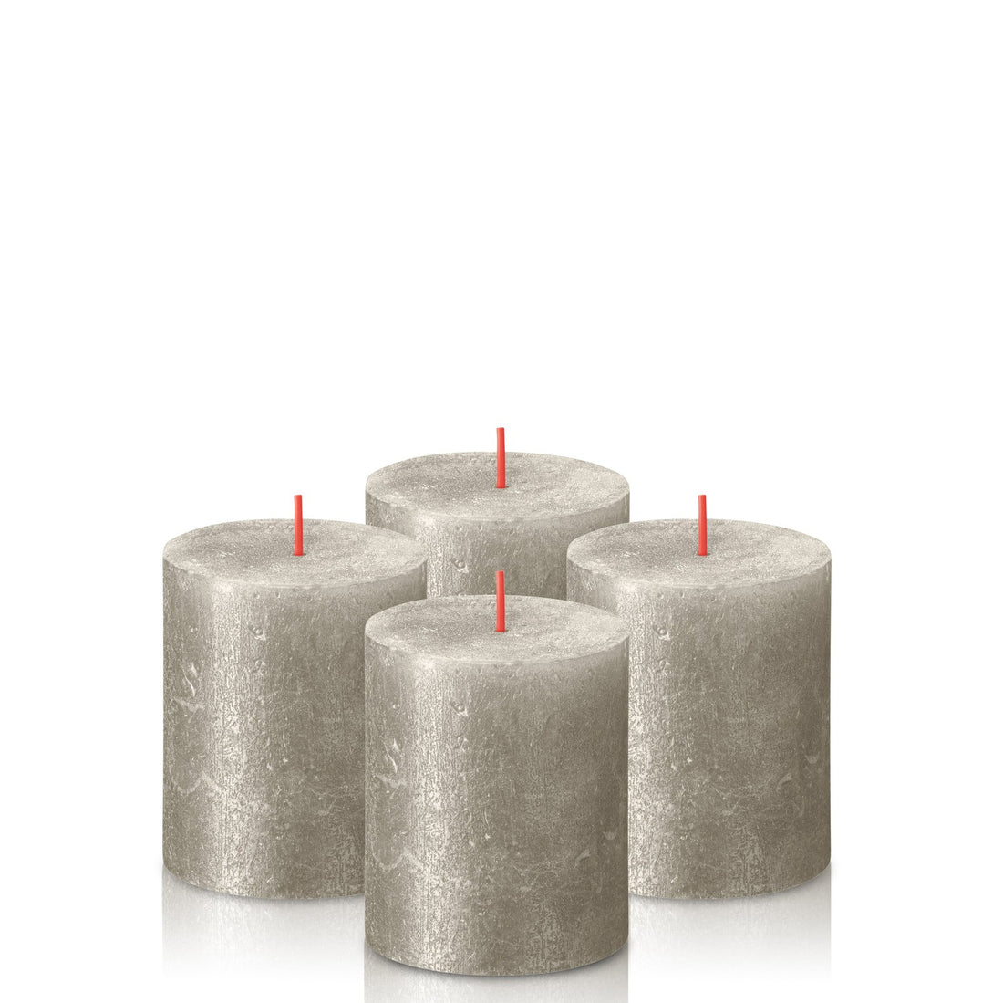 2.75" X 3.25" Shimmer Pillar Candles - 4 Pack - Kisco Candles