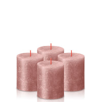 2.75" X 3.25" Shimmer Pillar Candles - 4 Pack - Kisco Candles