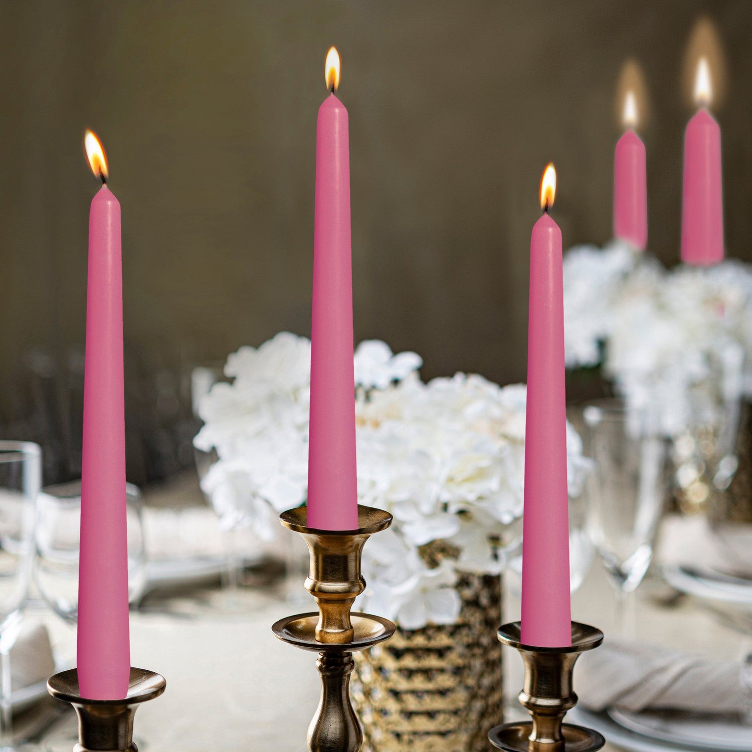 Bolsius 10" Colored Taper Candles Wedding Decorative Candles Set Of