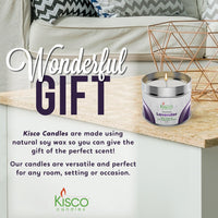 3" X 2.5" Scented Candles In Tins - 8 Pack - 5 Scents Available - Kisco Candles