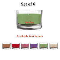 3.5" X 2.5" Scented Candle In Glass - 6 Pack - Kisco Candles