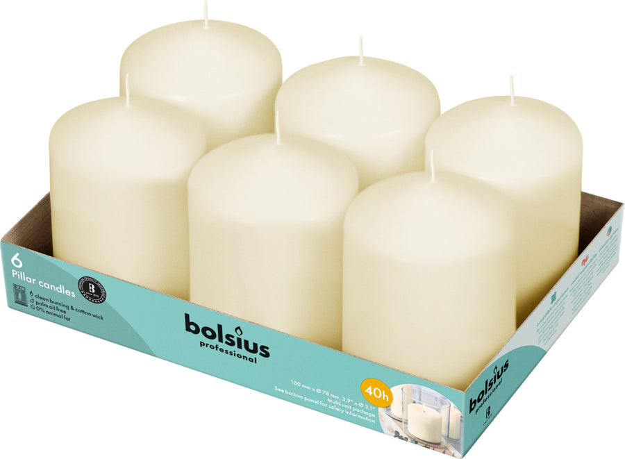 3" X 4" Classic Pillar Candles - 6 Pack - Kisco Candles