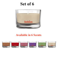 3.5" X 2.5" Scented Candle In Glass - 6 Pack - Kisco Candles