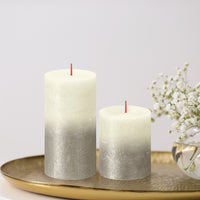 2.75" X 5" Metallic Sunset Pillar Candles - 4 Pack - Kisco Candles